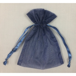 Organza Bags Navy Blue (12) 5" x 6.5"